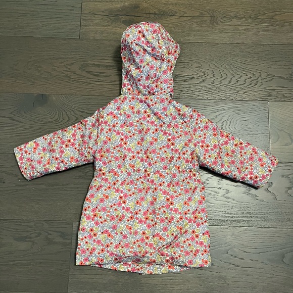 Gap floral puffer jacket sz 3T GUC no fur - Picture 3 of 5